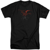 The Hobbit Smaug Men's 18/1 Tall Cotton Short-Sleeve T-Shirt